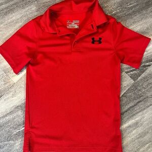 Under Armour Kids Red Polo Shirt